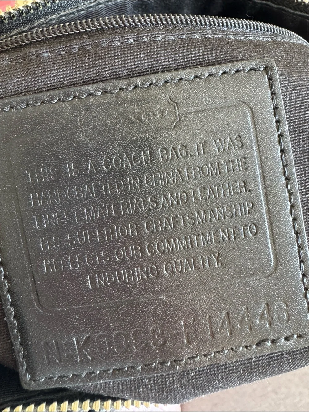 Coach Chelsea Signature Black Canvas Shoulder Tote Bag Purse